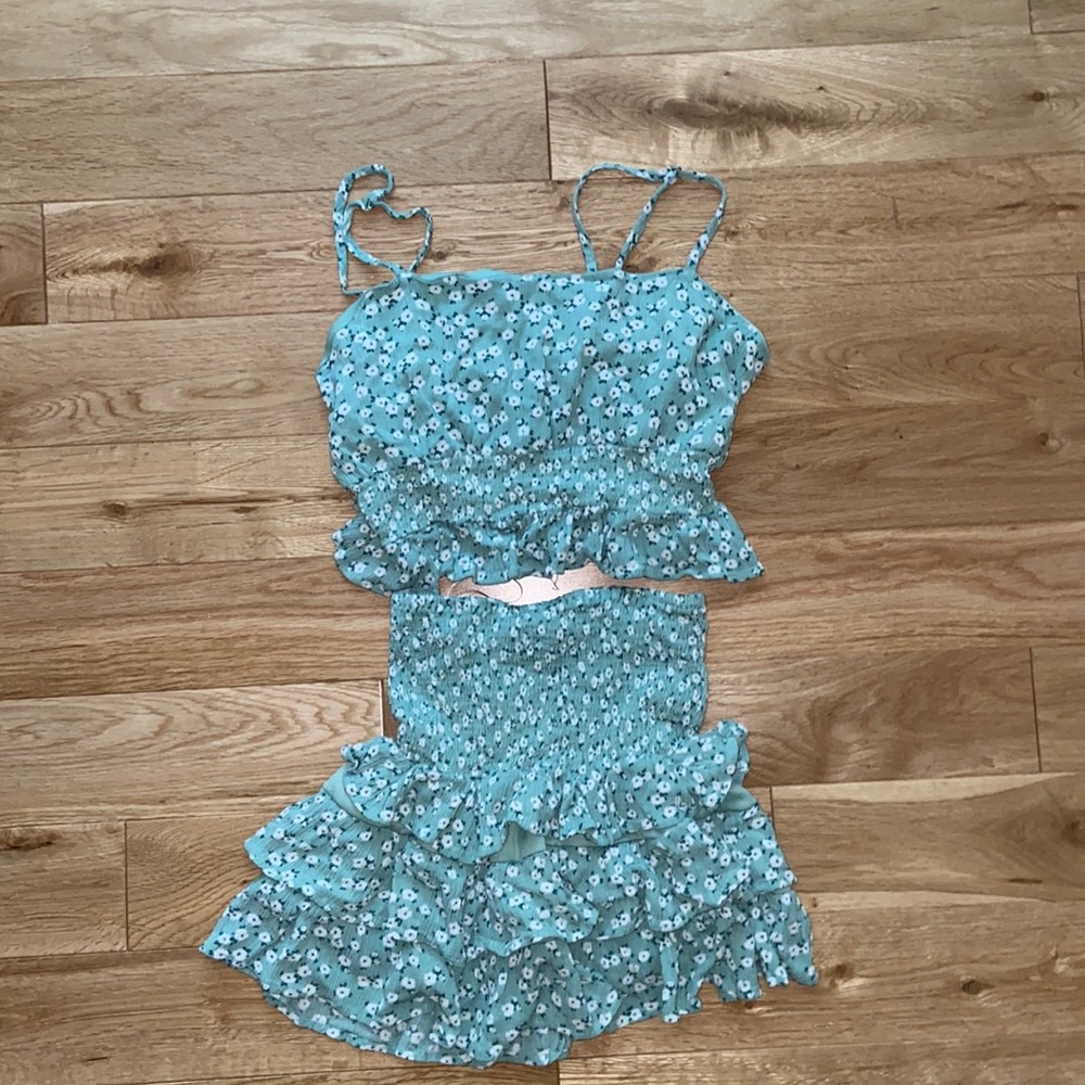 MINT GREEN SUMMER SET💚💙🤍